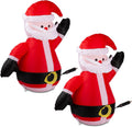 ZONETECH Christmas Santa Blow-Up Décor for Cars, Vehicle Buddy Inflatable with 12V Car Blower Plug LED Lights