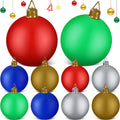 Jetec 10 Pcs 32 Inch Giant Inflatable Christmas Balls Outdoor Decoration / Blow up Ornaments for Yard Lawn