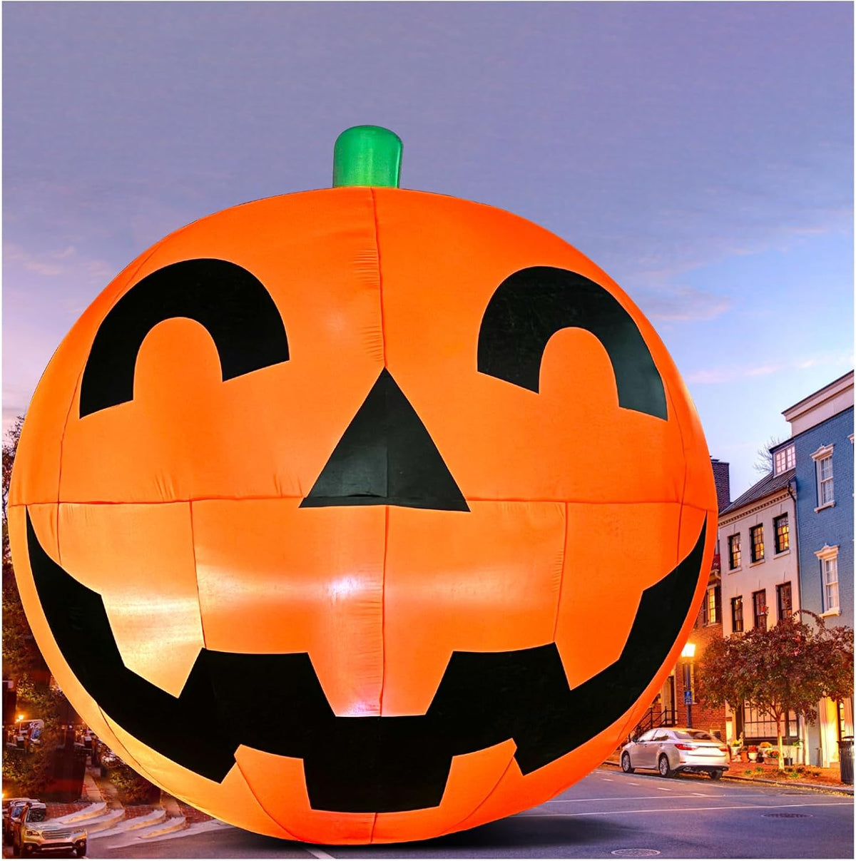 Giant 11.2Ft Halloween Inflatables Pumpkin Decorations, Extra Large Halloween Blow Up Yard Decorations with