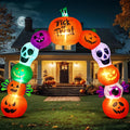 10FT Halloween Inflatable Archway, Pumpkin Skeleton Yard Outdoor Decor / Giant 10FT Archway • Bright Built-in
