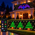 Bseanpol Outdoor Smart Net Lights 2.8 * 11ft, DIY Functions with Preset Holiday Modes for Bush Patio Decor,