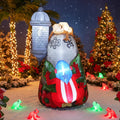 JULYSVE Puerto Rico Christmas Inflatables with Coqui Frog, 5FT Yard Decor / Puerto Rican Inflatables,