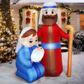 Joiedomi 6 FT Tall Christmas Inflatable Jesus Family Decoration, Christmas Inflatable Nativity with Built-in