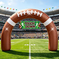 8FT Giant Football Inflatable Arch Decoration with 3 LED Lights / Blow Up Football Balloon & 2 Banners,